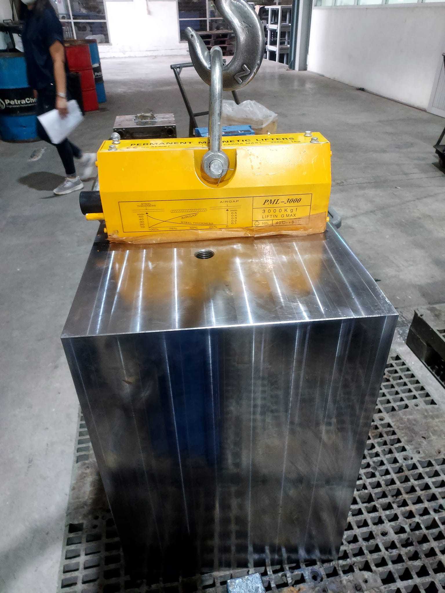 แม่เหล็กถาวร ขนาด3ตัน,สำหรับยกงานเหล็ก(Magnetic lifter)