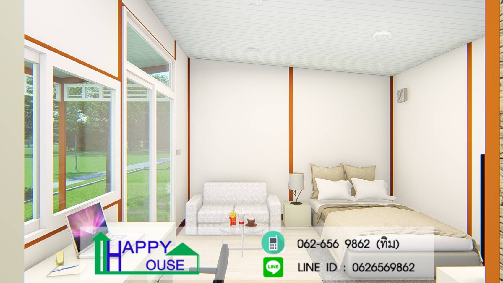 บ้านน็อคดาวน์ ผนังหลังกันร้อนepsโฟม