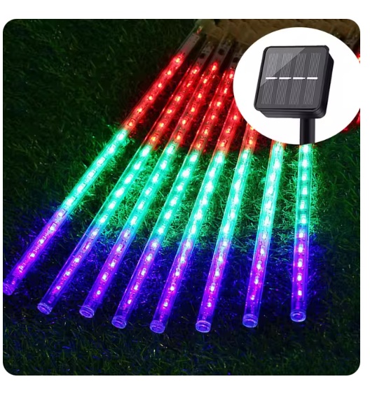 ไฟฝนดาวตกพลังงานแสงอาทิตย์ เปล่งแสง สี: Solar Multicolor จำนวนบรรจุ 1เส้น /ลัง