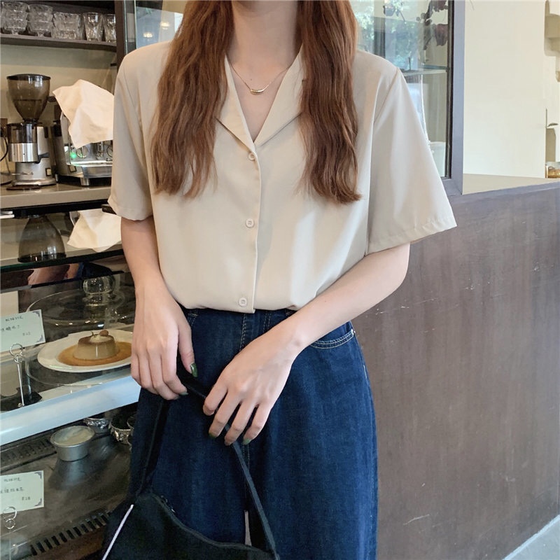 Hanako shirt เชิ้ตคอปกฮาวาย แขนสั้น