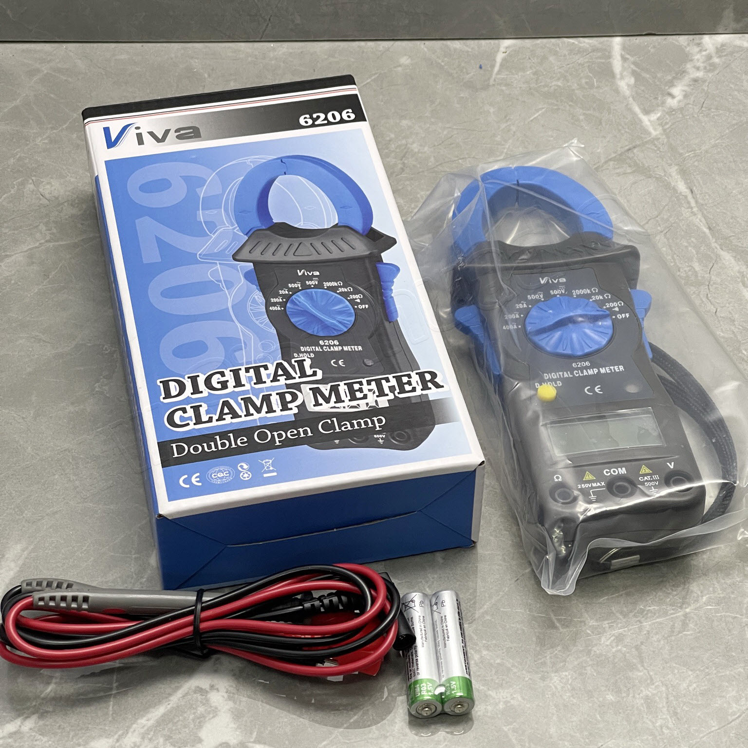 ดิจิตอล แคลมป์มิเตอร์ Digital Clamp Meter (VIVA) รุ่น 6206