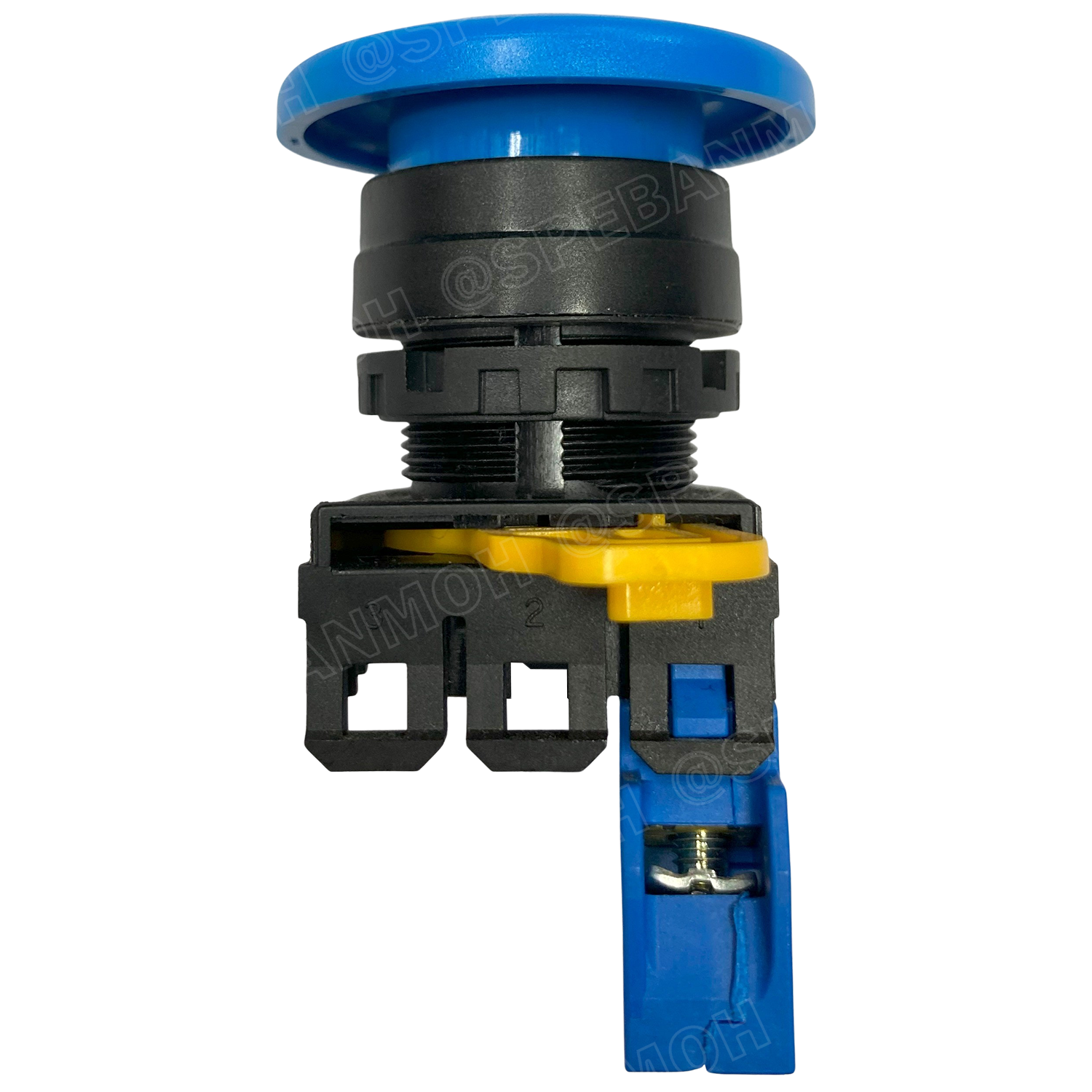 [ 1ชิ้น ] YW1B-A4E10 สวิทช์ กดติดกดดับ สีน้ำเงิน Blue 1NO IDEC ไอเดค สวิทช์คอนโทรล 22mm Push Button Switch สวิทช์ไฟ กดค้าง Maintained สวิทช์กด คอนแท็คเสริม NO สวิทช์ไฟฟ้า 22 มิล Control Switches สวิทช์หน้าตู้ 22มิล