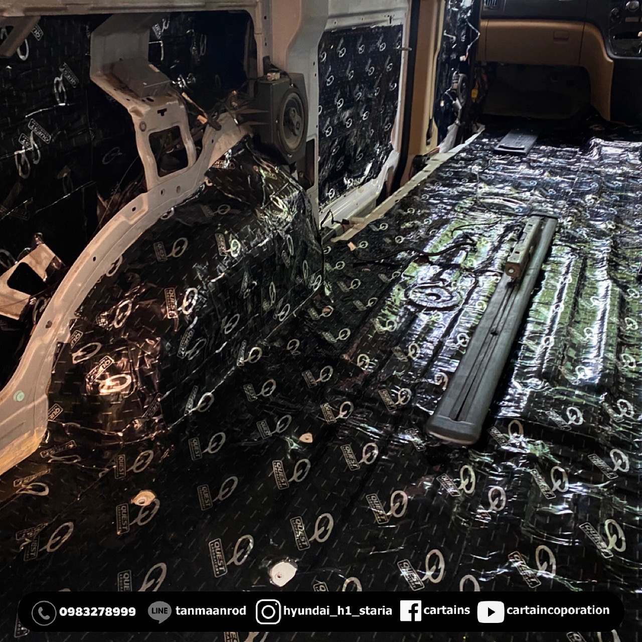 HYUNDAI H-1 STAREX [สคัฟเพลท + ผ้าม่าน + แดมป์ + หุ้มหลังคา]