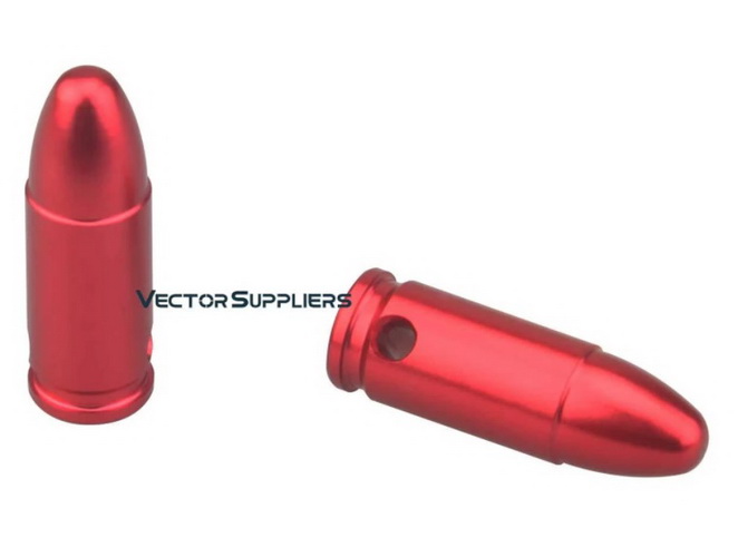 VECTOR OPTIC 9mm snap cap without damaging ลูกดัมมี่ขนาด 9 มม.packing:6pcs/box
