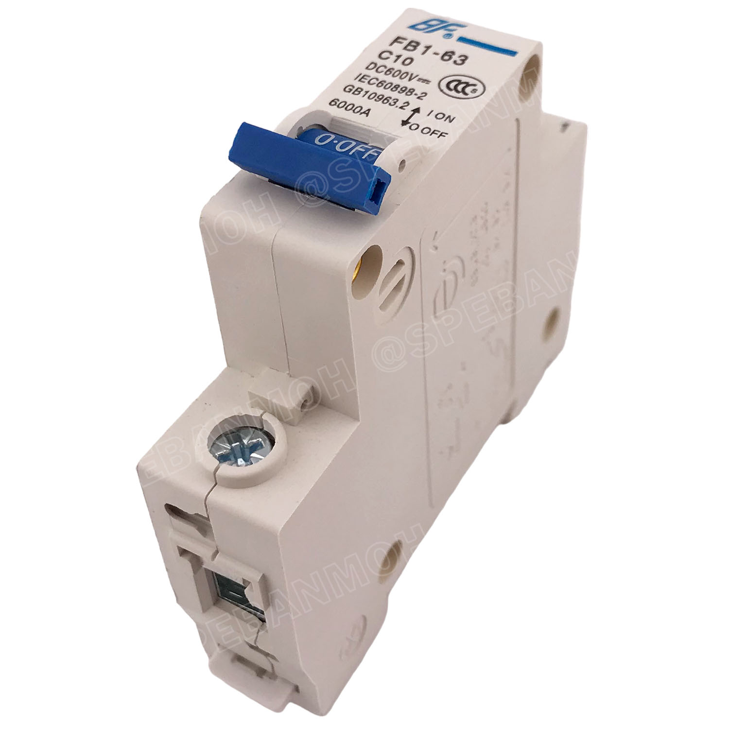 [ 1ชิ้น ] FB1-63-1P 10A BF เบรกเกอร์ ดีซี 1P 10แอมป์ 1Pole DC Breaker 600 VDC DC Circuit Breaker 1P สำหรับงาน solar cell เบรกเกอร์ไฟฟ้าโซลาร์เซลล์ DC ป้องกันกระแสเกิน ใช้ได้กับไฟฟ้ากระแสตรง DC เบรกเกอร์ 1โพล Solar Breaker เซอร์กิตเบรกเกอร์ MCB Breaker