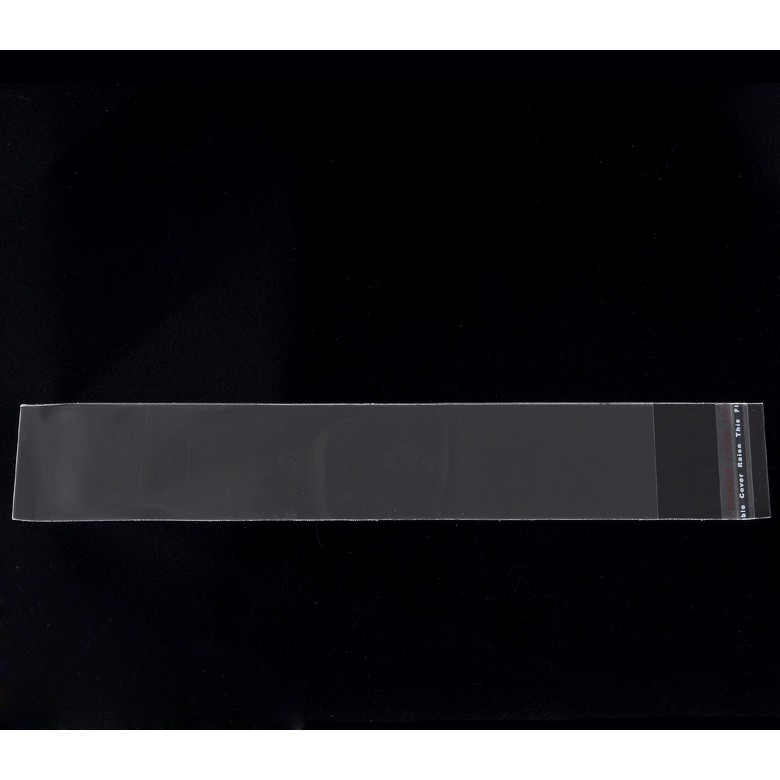 แพ็ค 200 ใบ ถุงแก้วใส่ปากกา/ช้อนกาแฟ/ขวดน้ำหอม ถุงพลาสติกใส OPP(ถุงแก้ว) ฝากาว กว้าง 3.5 ซม. ความยาวมี 3 ขนาด 14,16,20