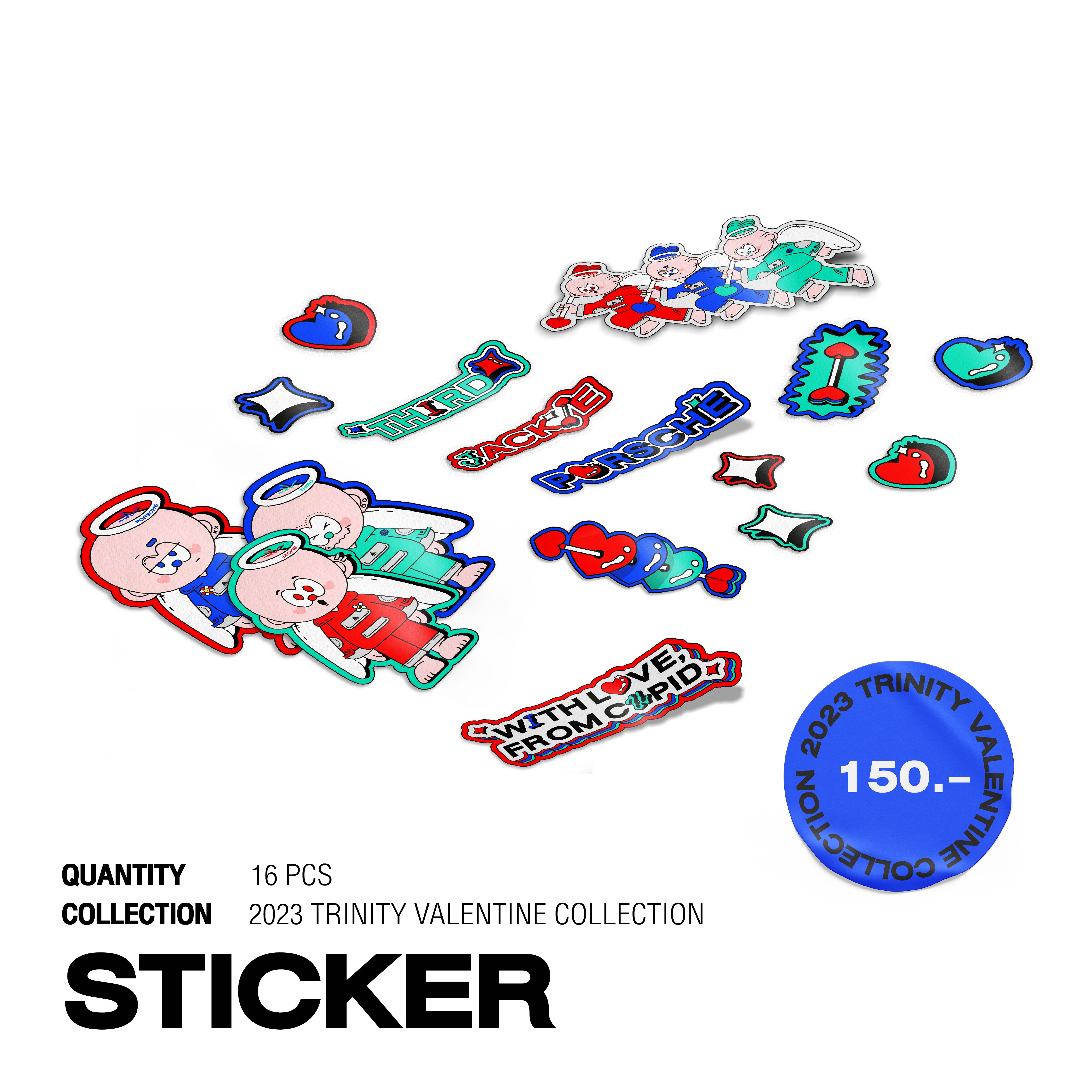 WITH LOVE FROM CUPID STICKER