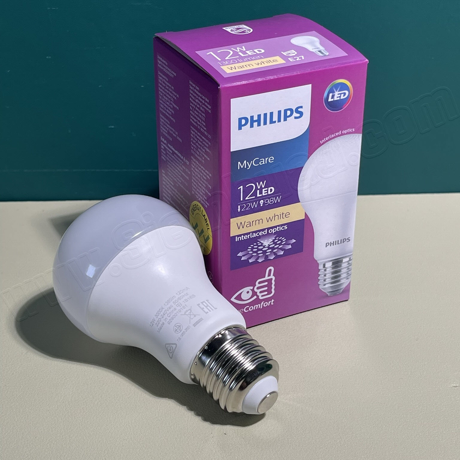 หลอดไฟ ฟิลิปส์ LED BULB MYCARE ขั้ว E27 โทนแสงขาว/แสงวอร์มไวท์ (PHILIPS) 3วัตต์, 3.5วัตต์, 4วัตต์, 6วัตต์, 8วัตต์, 10วัตต์, 12วัตต์