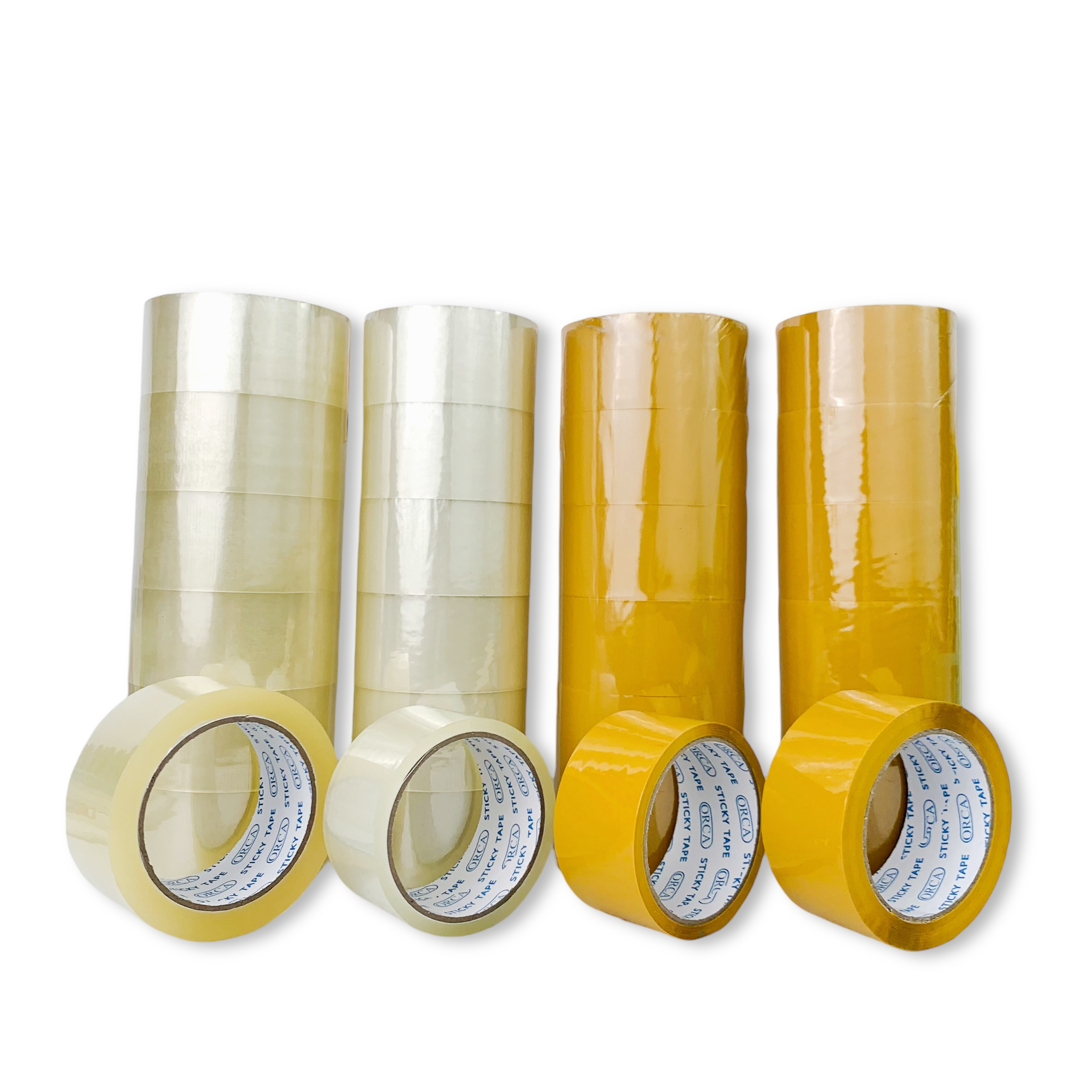 OPP Tape เทปโอพีพี ออร์ก้า ORCA STICKY TAPE หน้าเทป 2 นิ้ว ยาว 45 หลา / 100 หลา ชนิดใส และ ขุ่น