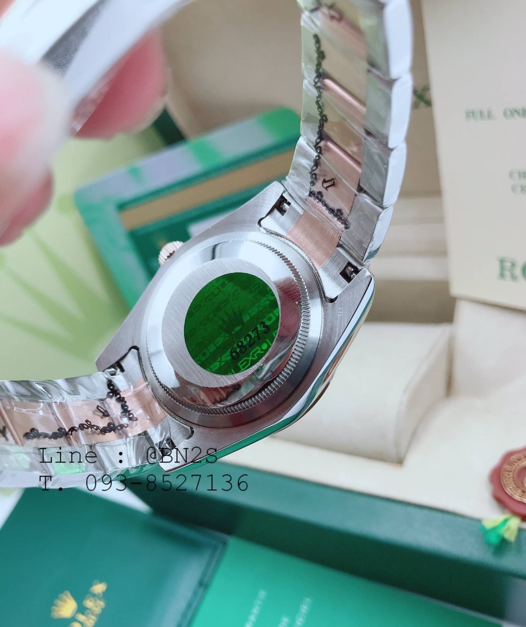 ROLEX DATEJUST Watch หน้าปัดล้อมเพชร มาพร้อมกล่องครบชุดตามรูป