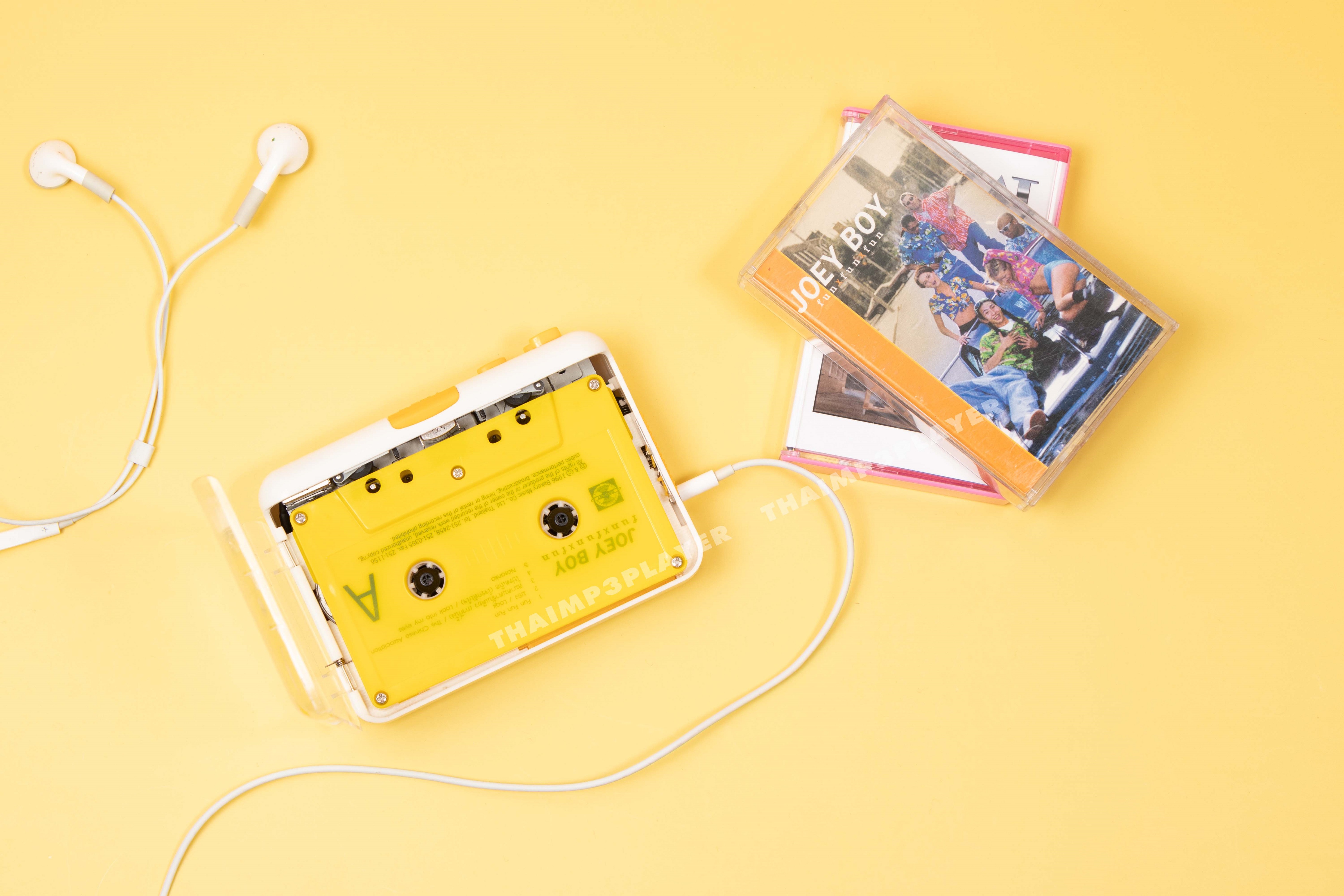 เครื่องเล่นเทปฝาใส มองเห็นเทปข้างใน ฮิตสุด สีสวย เสียงดี แปลงเทปเป็น MP3 ได้ มี Auto reverse