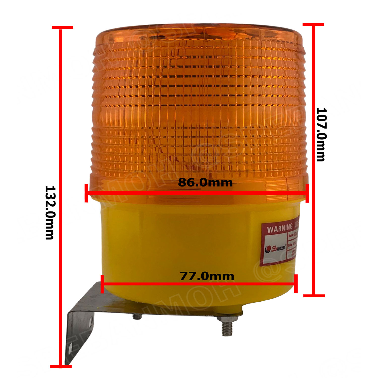 JS-01-YEL สีเหลือง Yellow LED ไฟสัญญาณเตือน โซล่าเซลล์ แอลอีดี แบบกระพริบ ฐานยึดน็อต Solar Cell Warning Light ไฟสัญญาณเตือน แสงอาทิตย์ ไฟเตือนใช้โซล่า ไฟเตือนใช้พลังงานแสงอาทิตย์ Solar Warning Light ไฟกระพริบใช้แผ่นโซล่า พลังงานแสงอาทิตย์ ไฟเตือนโซล่าเซลล