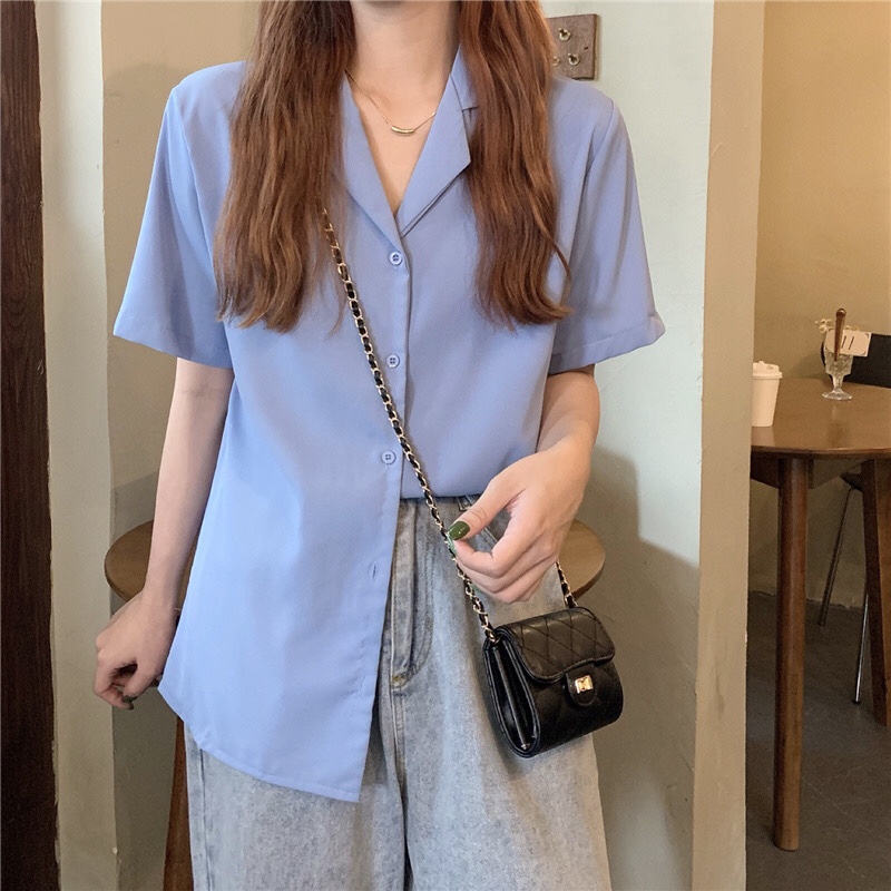 Hanako shirt เชิ้ตคอปกฮาวาย แขนสั้น