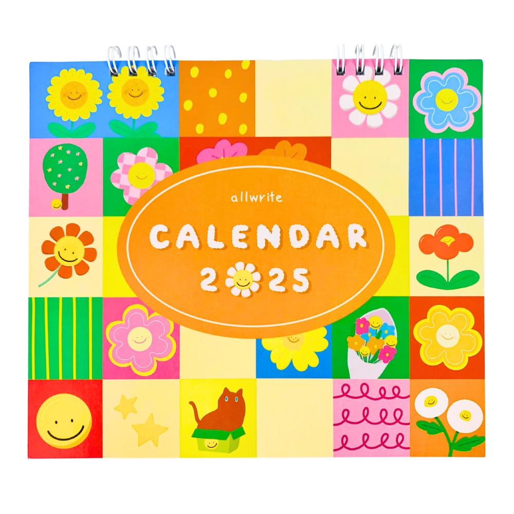 ปฏิทินตั้งโต๊ะ calendar ปี พ.ศ. 2568 / ค.ศ. 2025 Allwrite รุ่น AW292 ขนาด 7 x 8 นิ้ว