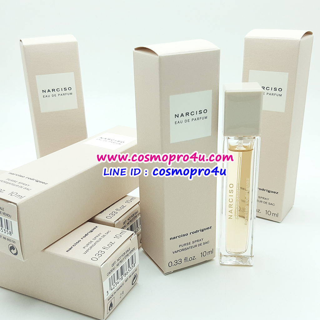 น้ำหอมผู้หญิง NARCISO EDP NARCISO RODRIGUEZ 10ml น้ำหอมนาร์ซิสโซ่ กลิ่นหอมแนว floral นุ่มนวล อ่อนหวาน น่าหลงใหล 10ml