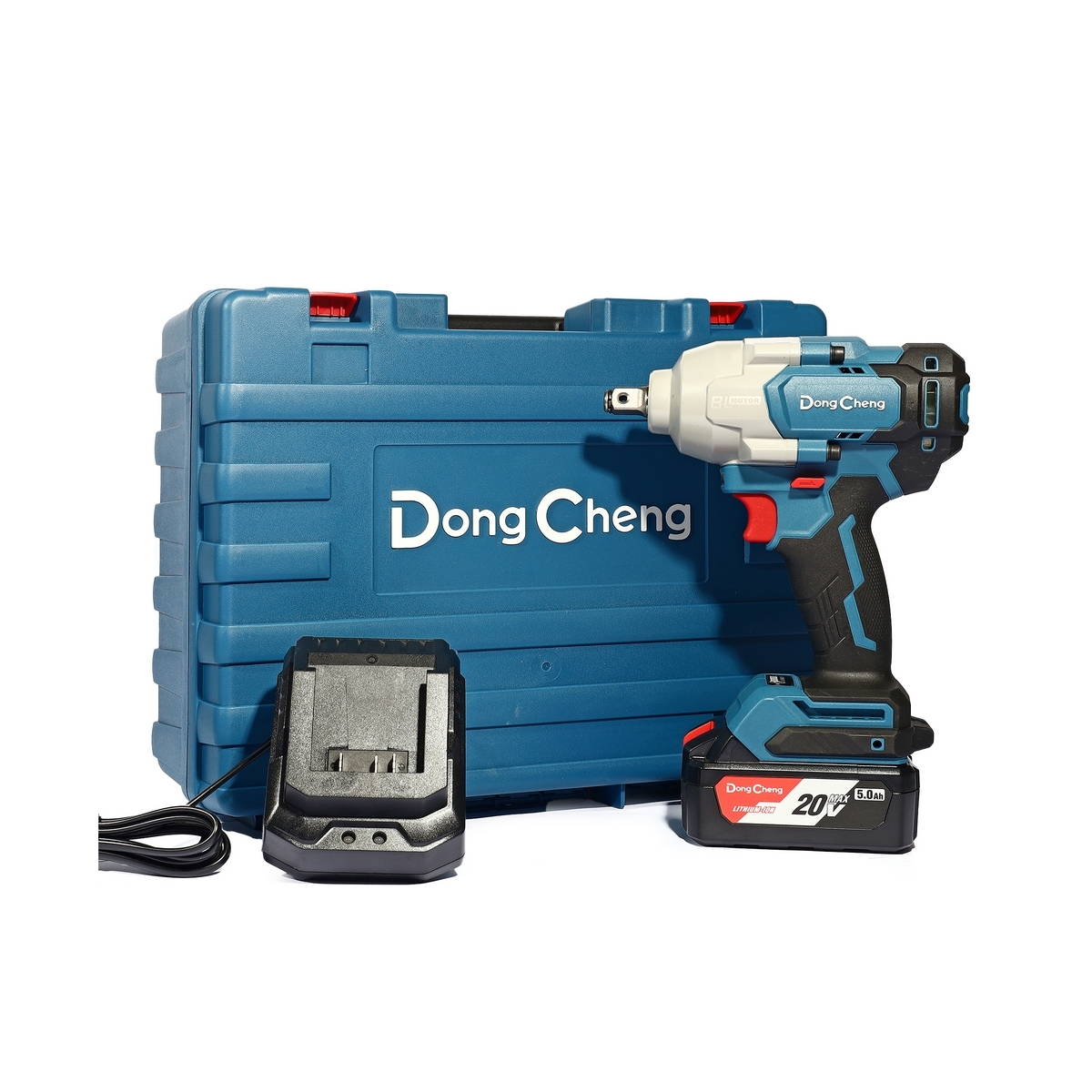 DONG CHENG บล็อกไร้สาย 20V. 1/2 นิ้ว รุ่น DCPB698 (TYPE DM) แรงบิด 698 Nm. BL แบตเตอรี่ 5Ah.x 1ก้อน