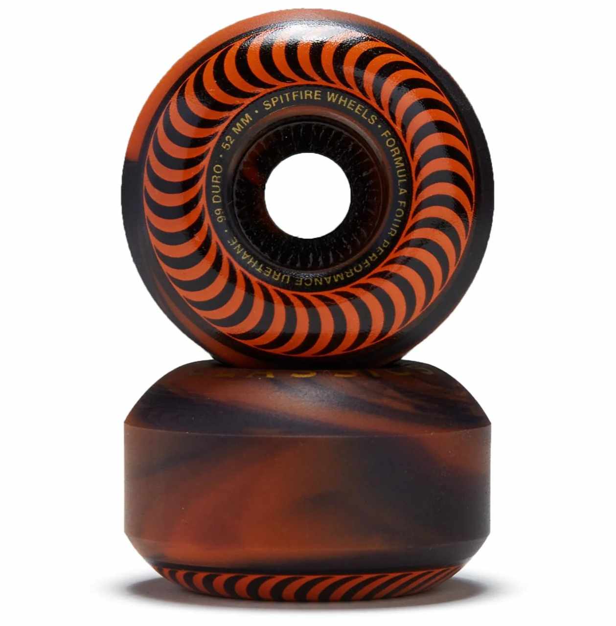 SPITFIRE F4 99 Swirl Classic (Black/Orange) 52mm