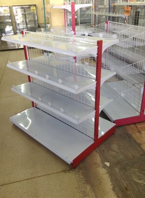 ชั้นวางสินค้า 2 ด้าน ขนาด 85x90x120 ซม 4ชั้นรวมฐาน