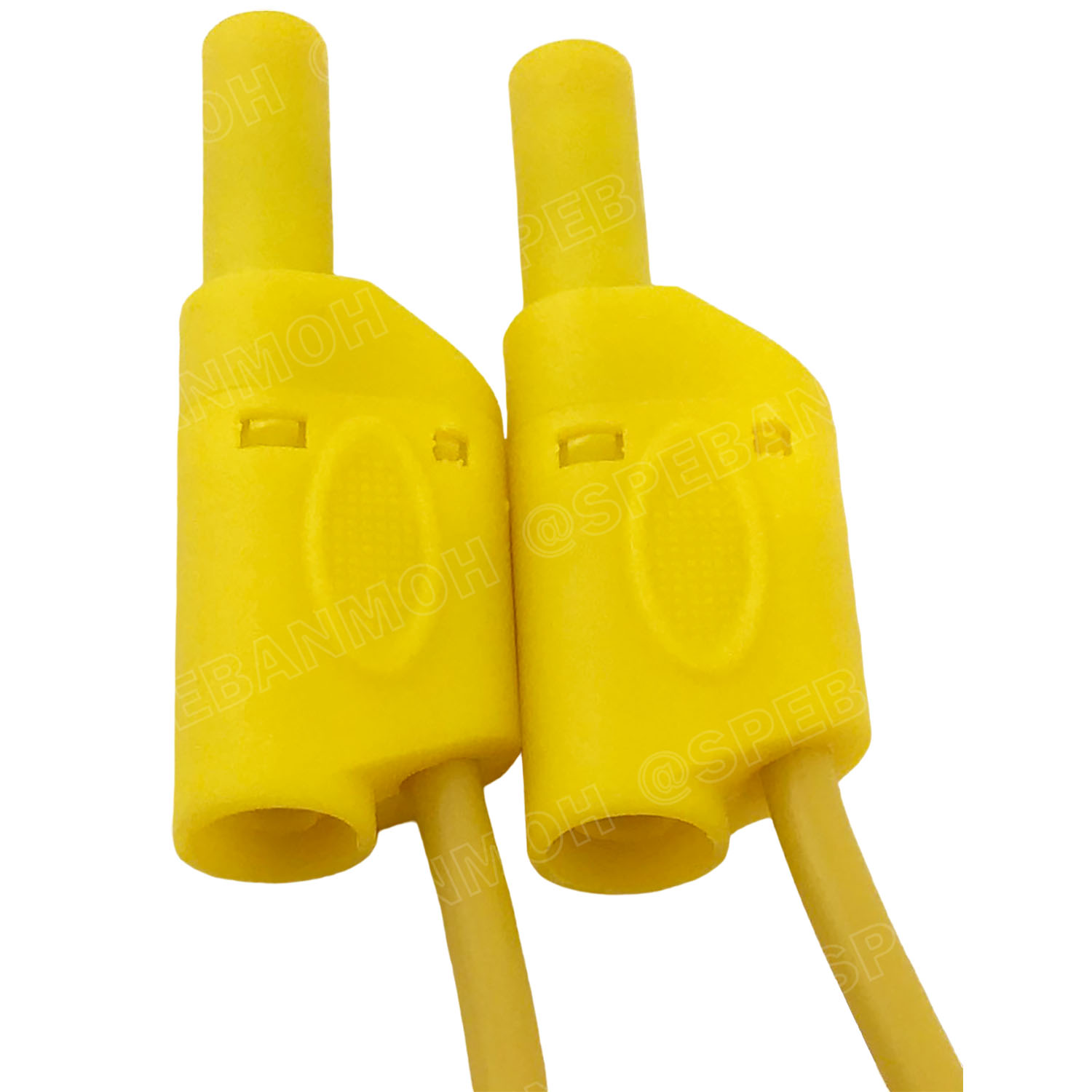 [ 1เส้น ] BNN-W-018 1M สีเหลือง Yellow สายเซฟตี้เทส 4mm Safety Test Lead 4มิล สายบานาน่า พร้อมหัว 1.0 Sq.mm. 10A 1เมตร สายแทส สายพร้อมหัวบานาน่า Banana Plug with wire บานาน่าปลั๊ก สายปลั๊กกล้วย ปลั๊กกล้วย พร้อมสาย สายไฟเทส สายซัพพลาย สายพาวเวอร์ซัพพลาย