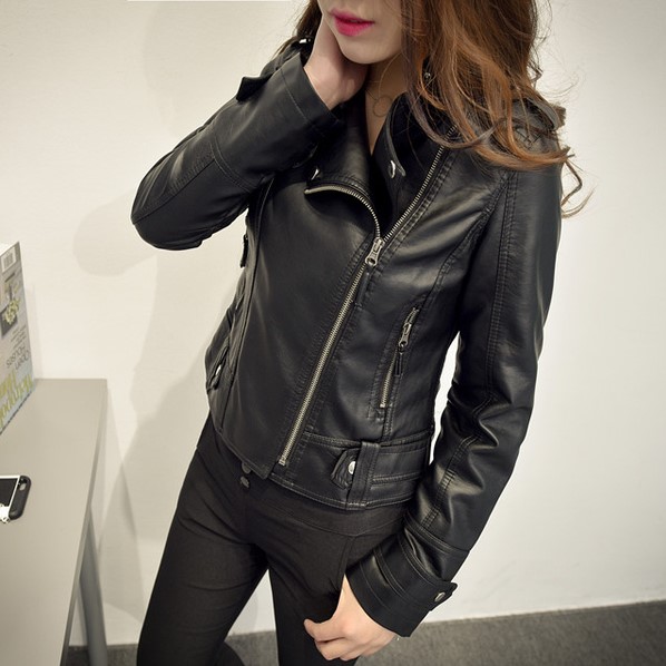 Off-beat Biker Jacket เสื้อแจ็คเก็ต แจ็คเก็ตหนัง