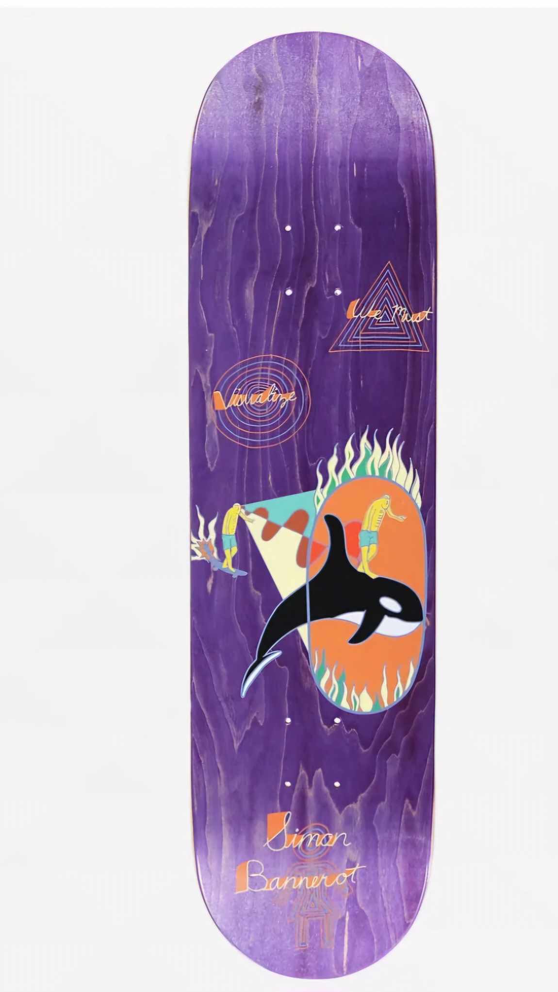 GIRL Bannerot Visualize Purple Skateboard Deck 8''