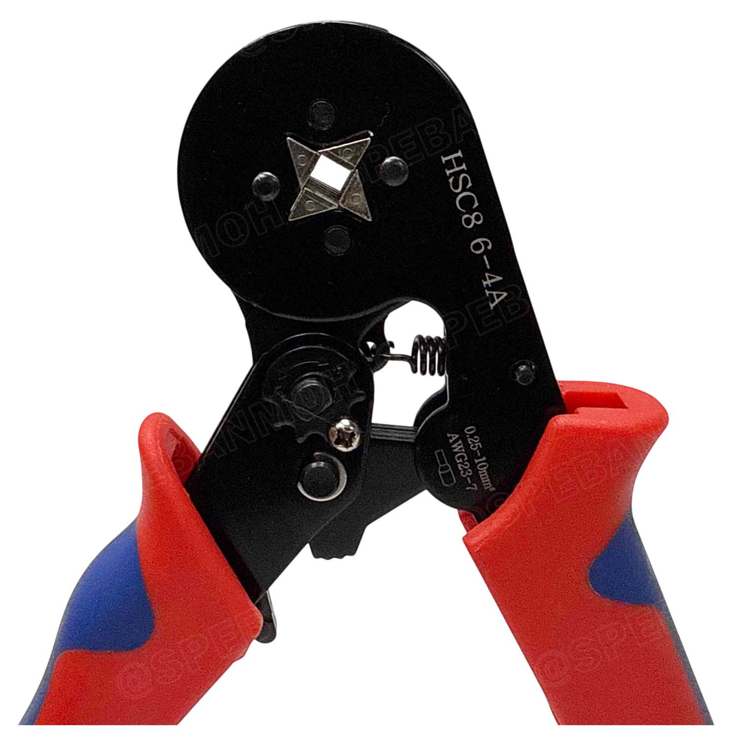 [ 1 ชิ้น ] HSC8-6-4 รุ่นประหยัด คีมย้ำหางปลา คอร์ดเอ็น หางปลาเข็ม 0.25-10 mm² Crimping Terminal For Coed End คีมย้ำสลิปเข้าปลายสาย ย้ำสายไฟ Wire ferrules End sleeves 23-7AWG คีมอเนกประสงค์ ด้ามจับ แบบ 4 เหลี่ยม CRIMPING TOOLS 0.5 1.5 2.5 4.0 6.0 10.0 m