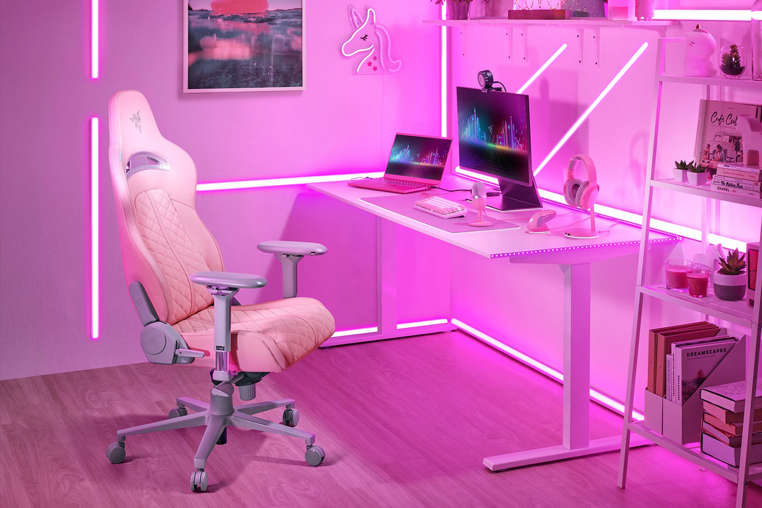 Razer Enki - Quartz Gaming Chair for All-Day Comfort รับประกัน 1 ปี