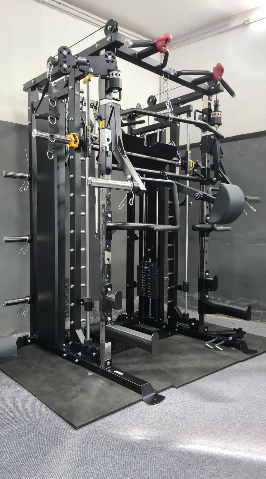 สมิทแมชชีน Altaz 3087B (Iron G20) Smith Machine Altaz 3087B (G20) ม้านั่ง202+แผ่น50kg