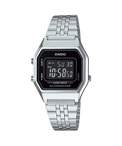 CASIO Standard รุ่น LA680WA-1BDF สีเงิน จอดำ สินค้าของเเท้ รับประกันศูนย์ CMG