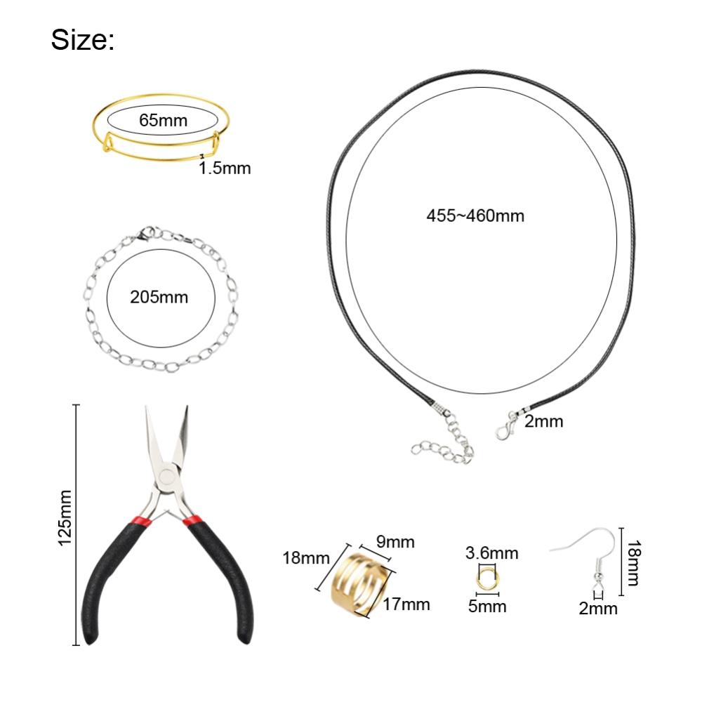 ชุดอุปกรณ์ DIY ครบเซต สำหรับทำสร้อยคอ สร้อยข้อมือ ต่างหู