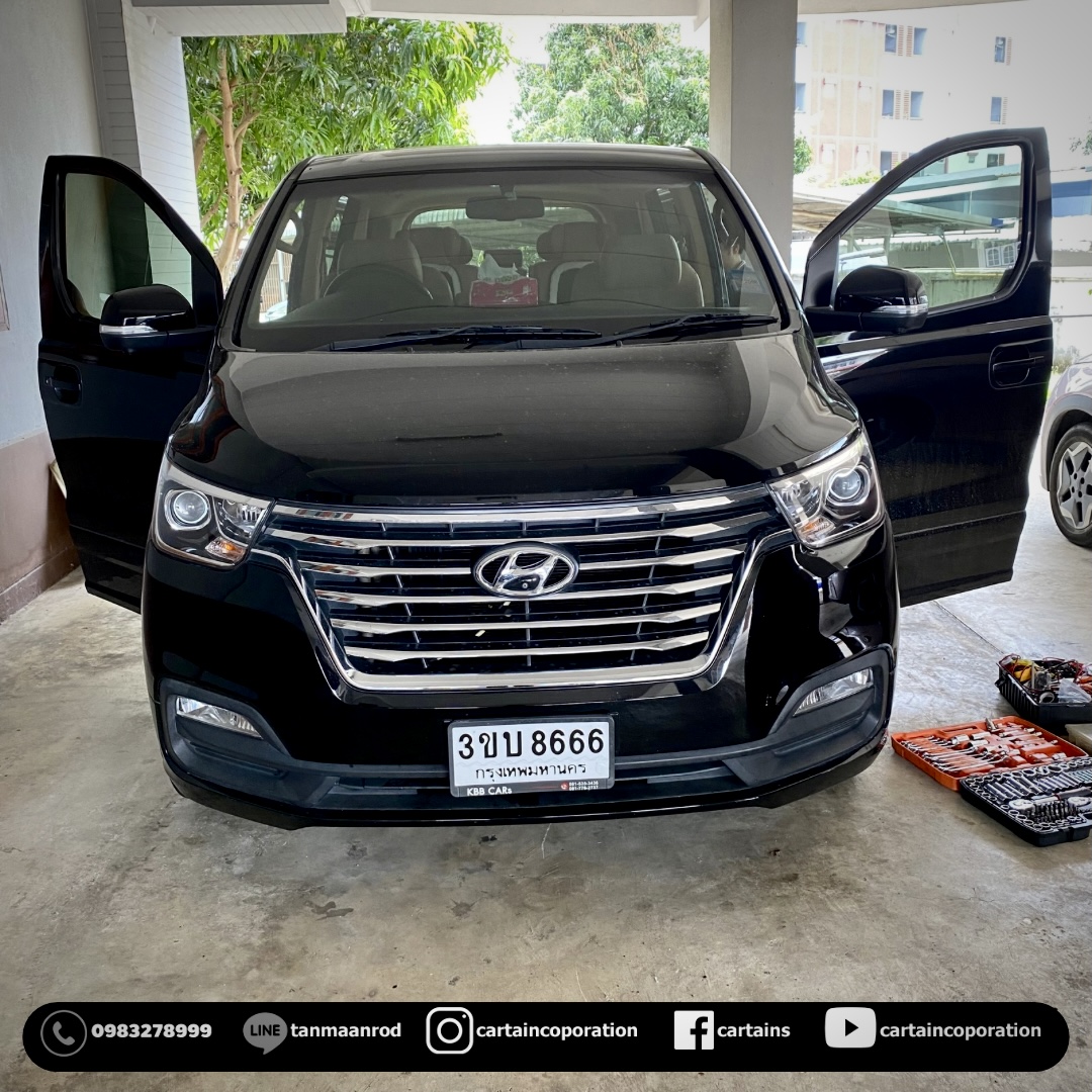 Hyundai Starex เอาคอนโซลเดิมออก ติดตั้งคอนโซลเตี้ย คนขับปรับเอนได้มากขึ้น นั่งสบายขึ้น