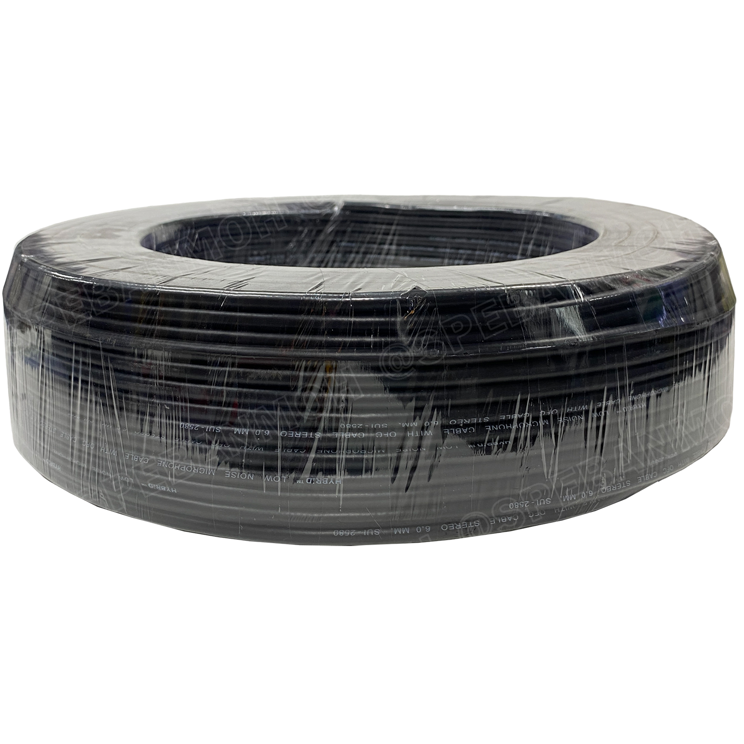 [ 50เมตร ] SUI-2580 สายไมค์ Hybrid stereo Cable สายสัญญาณไมโครโฟน ทองแดงแท้ 6มม ไฮบริด Stereo 6 mm Microphone Cable 6mm Ultra-low noise and high qulaity shielded ชีลรอบ กันสัญญาณรบกวน Copper Wire 100% Audio Cable Shield With Foil