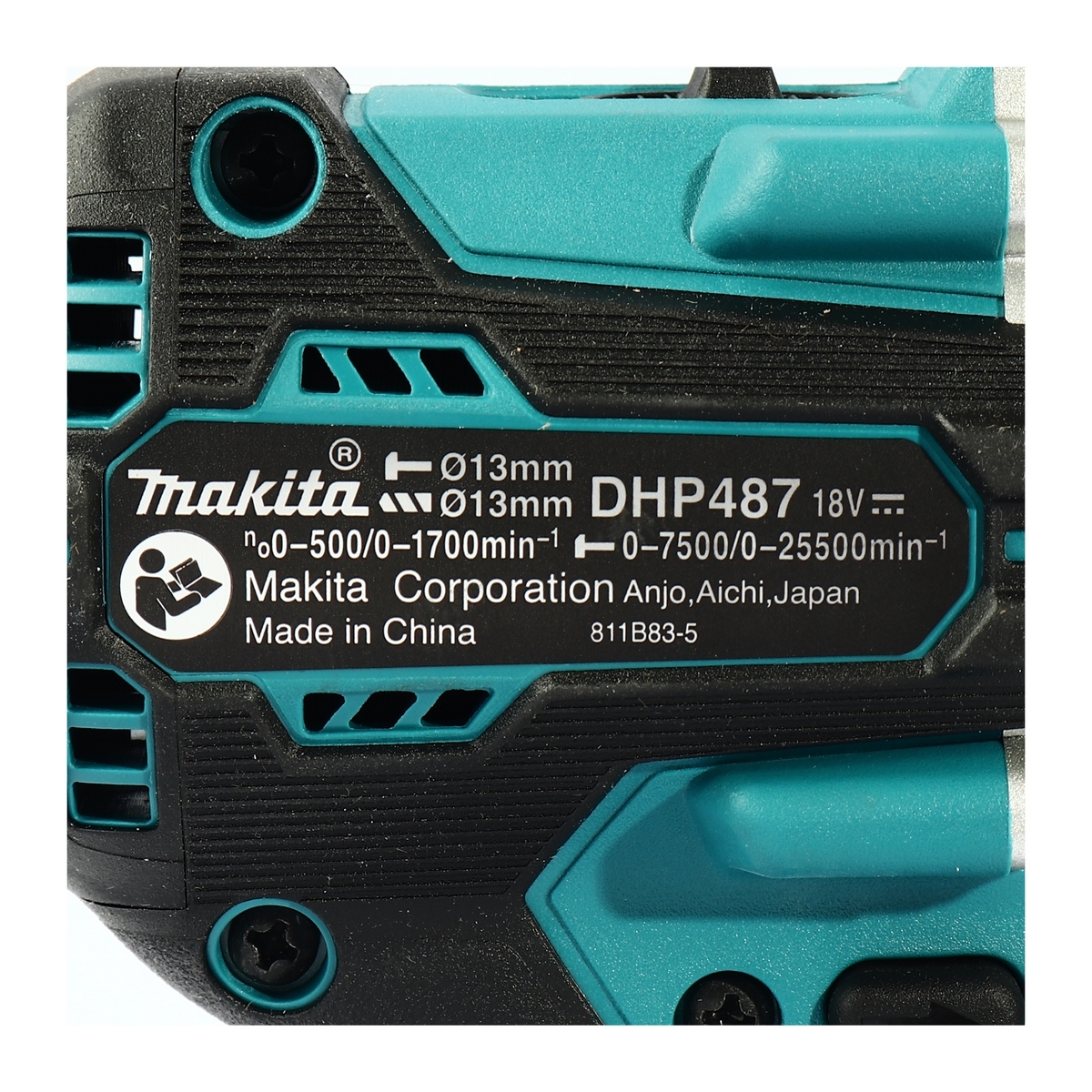 MAKITA สว่านกระแทก ไร้สาย 18V. (1/2 นิ้ว) รุ่น DHP487Z (เครื่องเปล่า) แรงบิด 40 Nm. มอเตอร์ BL LXT