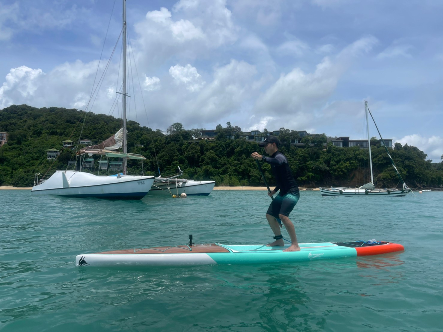 SUP แบบแข็งไฟเบอร์กล๊าส Touring 14" X 28"