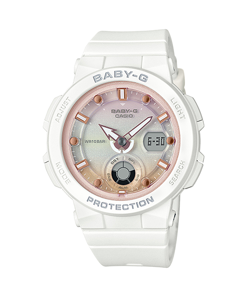 CASIO BABY-G รุ่น BGA-250-7A2DR สีขาว สินค้าของเเท้ รับประกันศูนย์ CMG