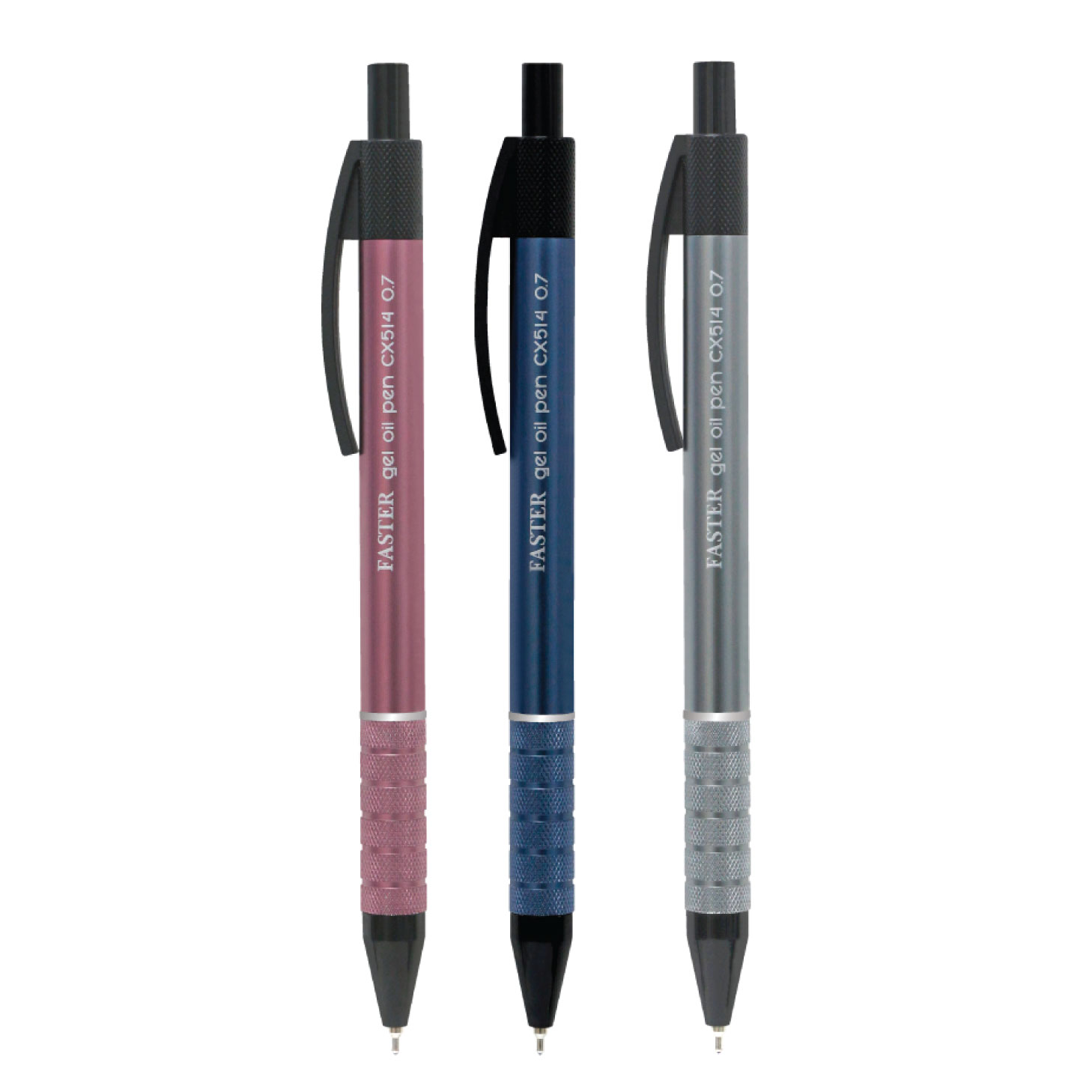ปากกาลูกลื่นเจล 0.5 FASTER รุ่น CX513 / 0.7 FASTER รุ่น CX514