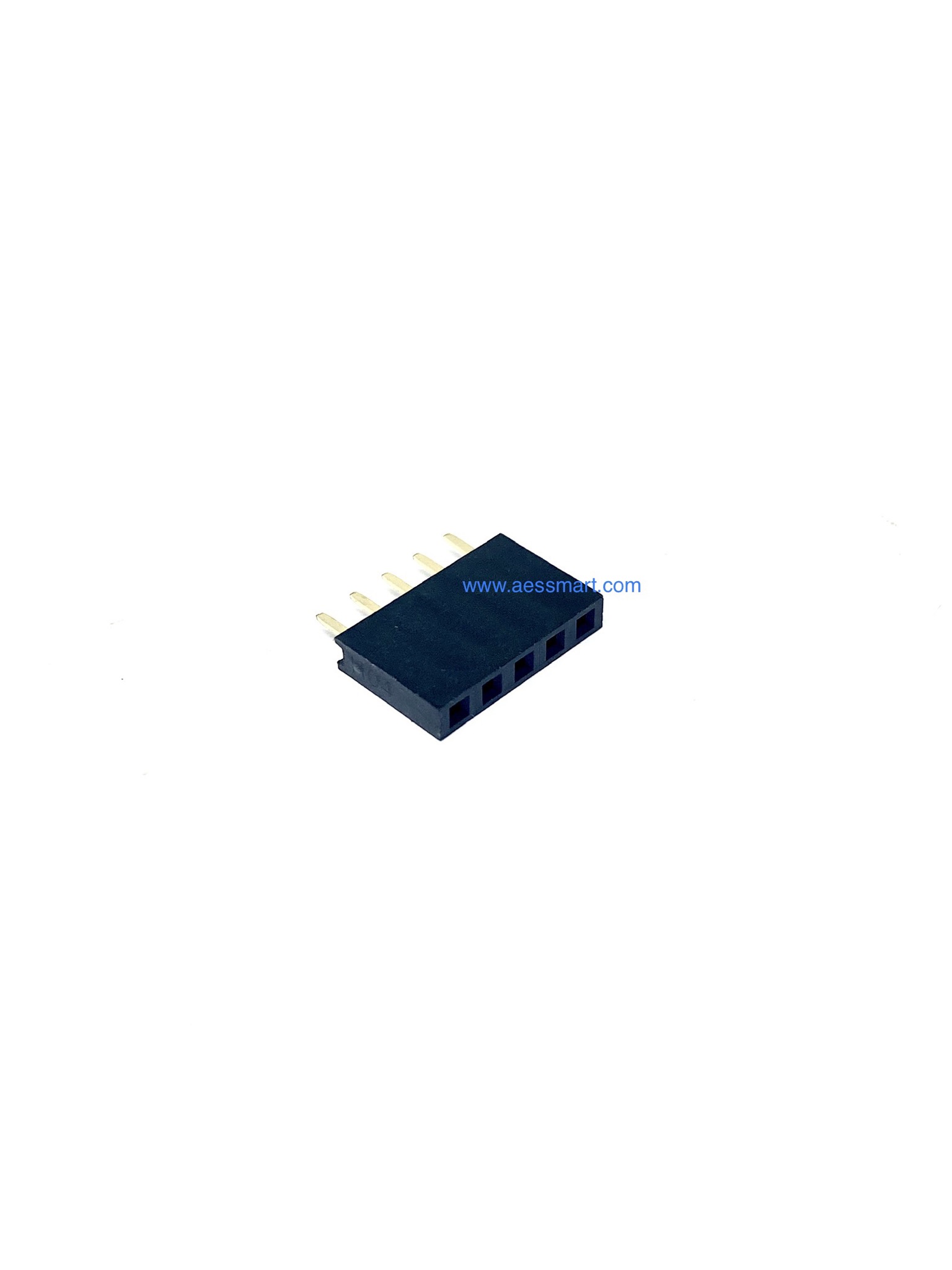 FHSS05G10/RH : 1*5 Pins Female, P.C. Board Socket