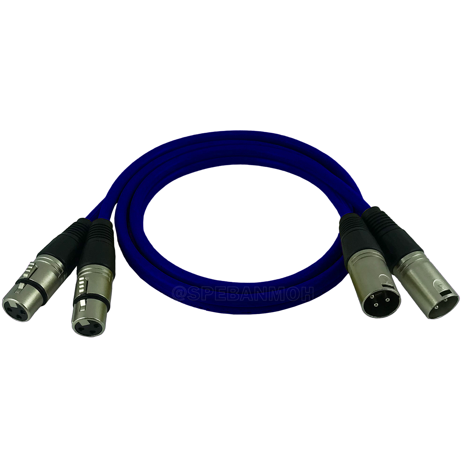 [ 1เส้น ] LT-ST-XLR-MF-BLU สายสัญญาณ 2ออก2 2XLR ผู้ ออก 2XLR เมีย สายไมค์ XLR Cable สำเร็จรูป Cable Assembly 2 ออก 2 สายเครื่องเสียง สายซับ สายสัญญาณสเตอริโอ Audio Stereo Cable แจ็คสายสัญญาณเสียง สําหรับโฮมเธียเตอร์ Microphone Cable สายสัญญาณคู่ ทองแดงแท้