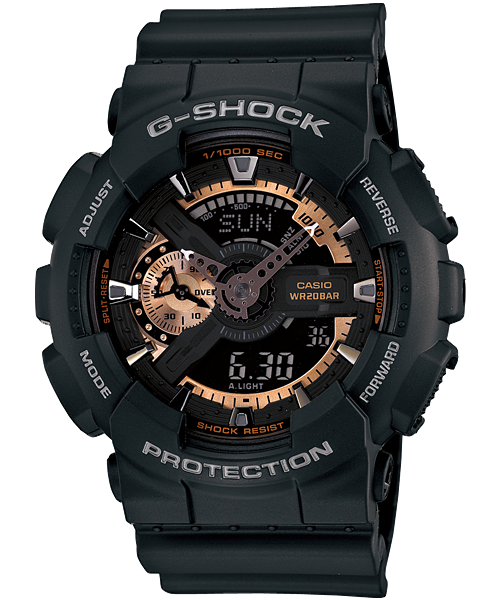 CASIO G-SHOCK รุ่น GA-110RG-1ADR สีดำ (Rose gold) ประกันศูนย์ CMG