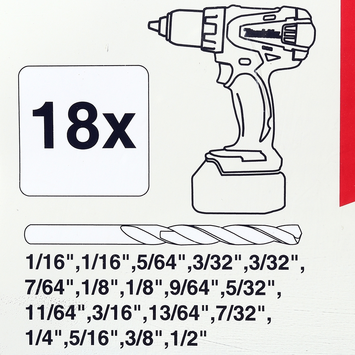 MAKITA D-70471 ดอกสว่านเจาะเหล็ก HSS-TIN 1/16นิ้ว-1/2นิ้ว 18ชิ้น Economy อุปกรณ์เสริมขายดี