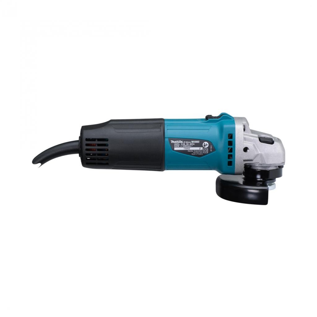 MAKITA M0900B เครื่องเจียร 4นิ้ว (100 มิล) 540 วัตต์ สวิตช์หน้าด้านบน ไม่มีด้ามข้าง