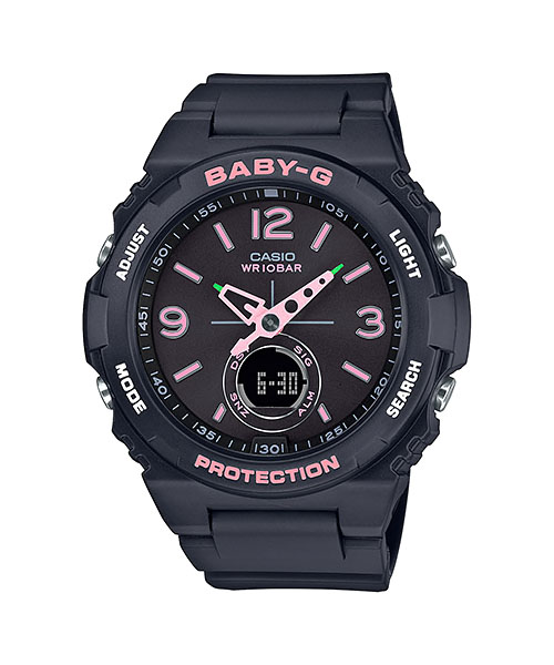 CASIO BABY-G รุ่น BGA-260SC-1ADR สีดำ ชมพู สินค้าใหม่ ของแท้ รับประกันศูนย์ CMG