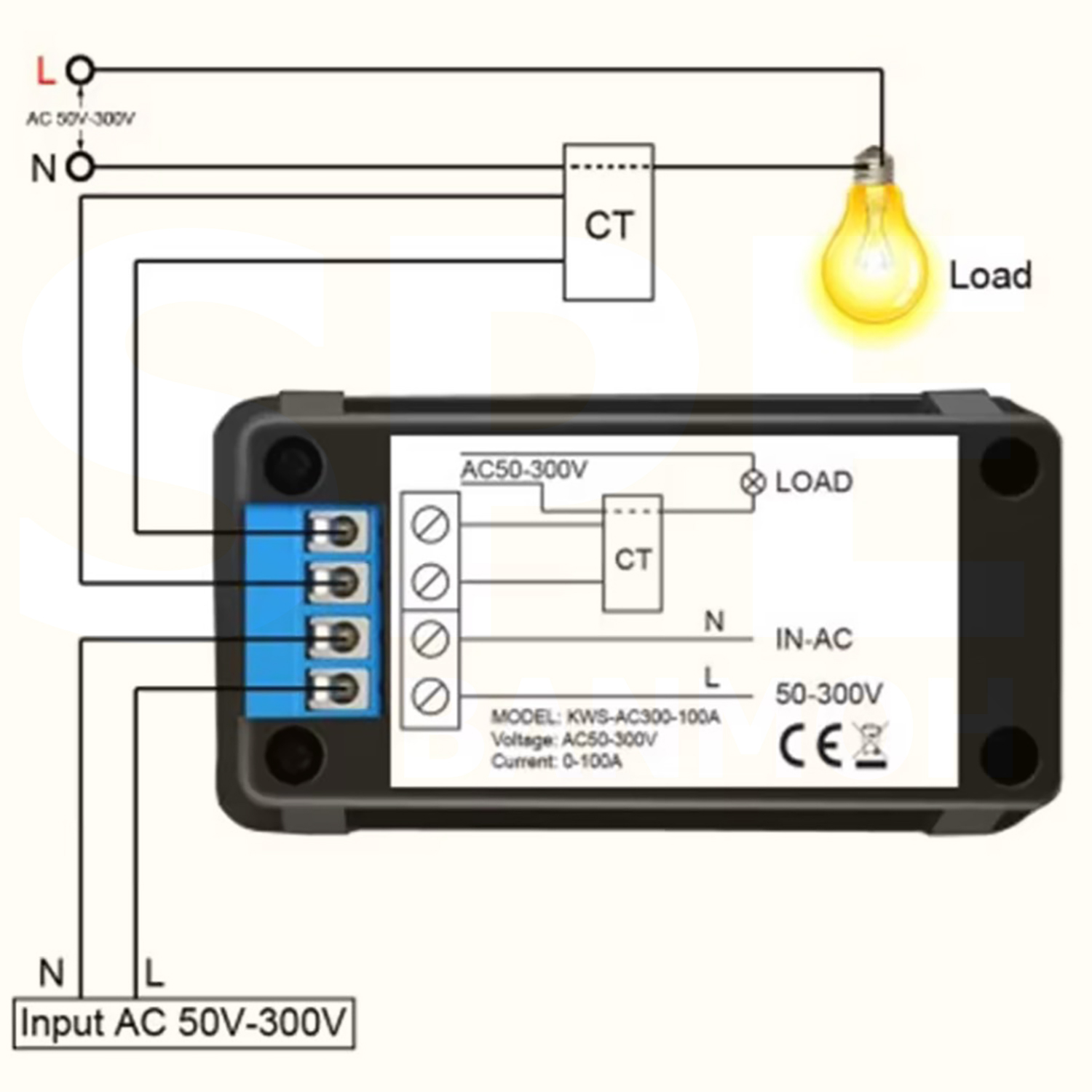 [ 1 ชิ้น ] KWS-AC300 ดิจิตอล พาแนลมิเตอร์ Digital Multi-Function Panel Meter พาแนลมิเตอร์ Panel Meter มิเตอร์ติดหน้าตู้ มัลติมิเตอร์ วัดกระแส วัดแรงดัน AC Meter 50-300VAC 100A With CT Power Meter 30kW Temp Meter วัดอุณหภูมิ มิเตอร์วัดอุณหภูมิ