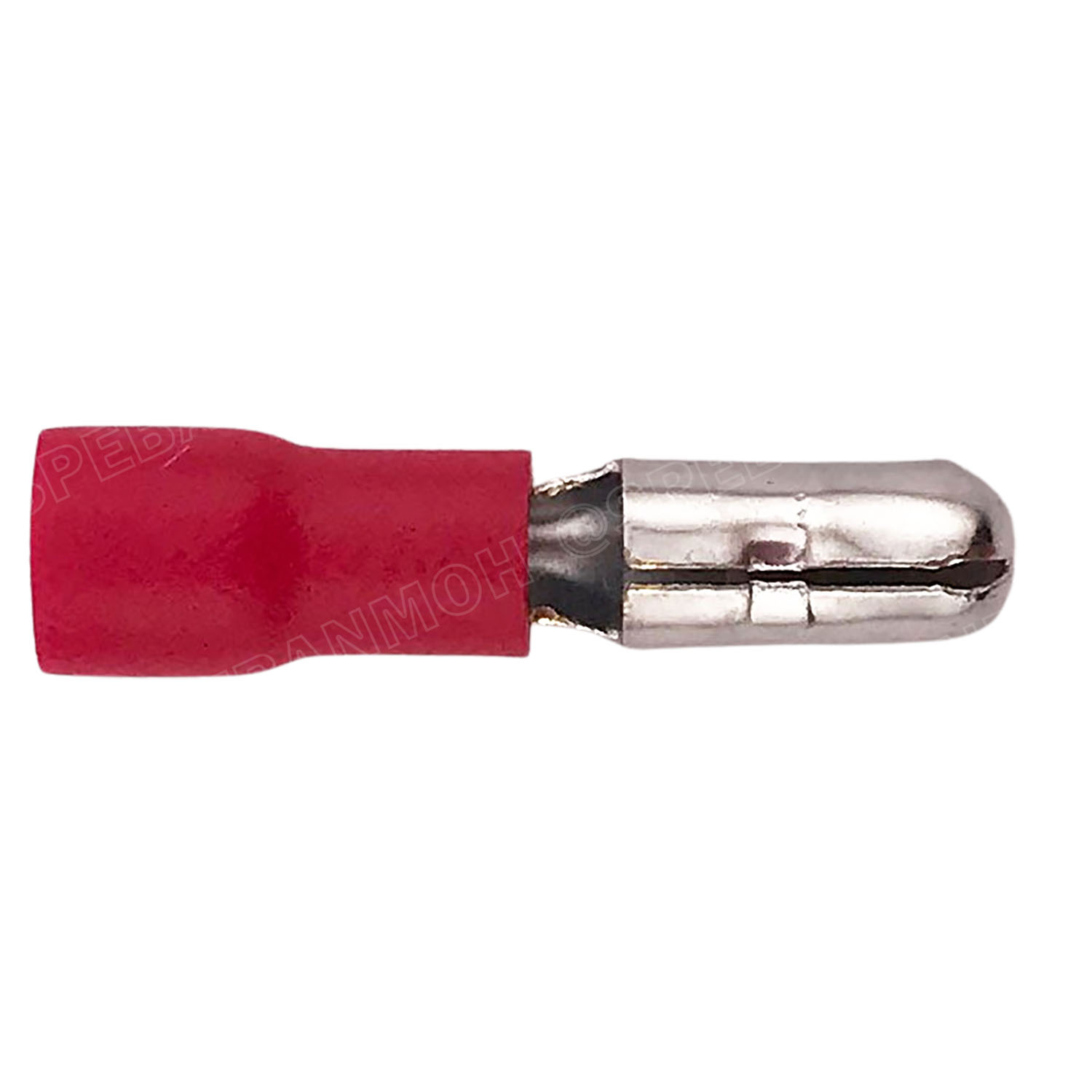 [ 100 ตัว/ถุง ] MPD 1 สีแดง Red หางปลาเสียบกลม ตัวผู้ หุ้มฉนวน สำหรับสาย 0.5-1.5 mm2 22-16awg หางปลาหุ้มฉนวน Crimping Terminal หางปลาเสียบกลม ตัวผู้ Male เทอร์มินอลต่อสาย ขั้วต่อสายไฟ Insulated Terminal ตัวต่อสาย หุ้มฉนวน ข้อต่อสายแบบย้ำ Crimp Sleeve