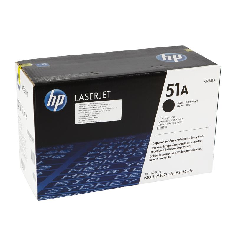 ตลับหมึกโทนเนอร์ HP 51A (Q7551A) LaserJet P3005/M3035 mfp Black Crtg