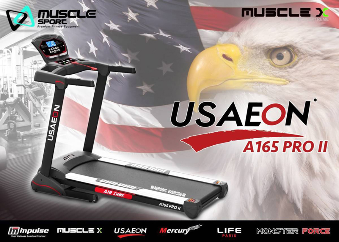 ลู่วิ่งไฟฟ้า USAeon รุ่น A165ProII USA Treadmill
