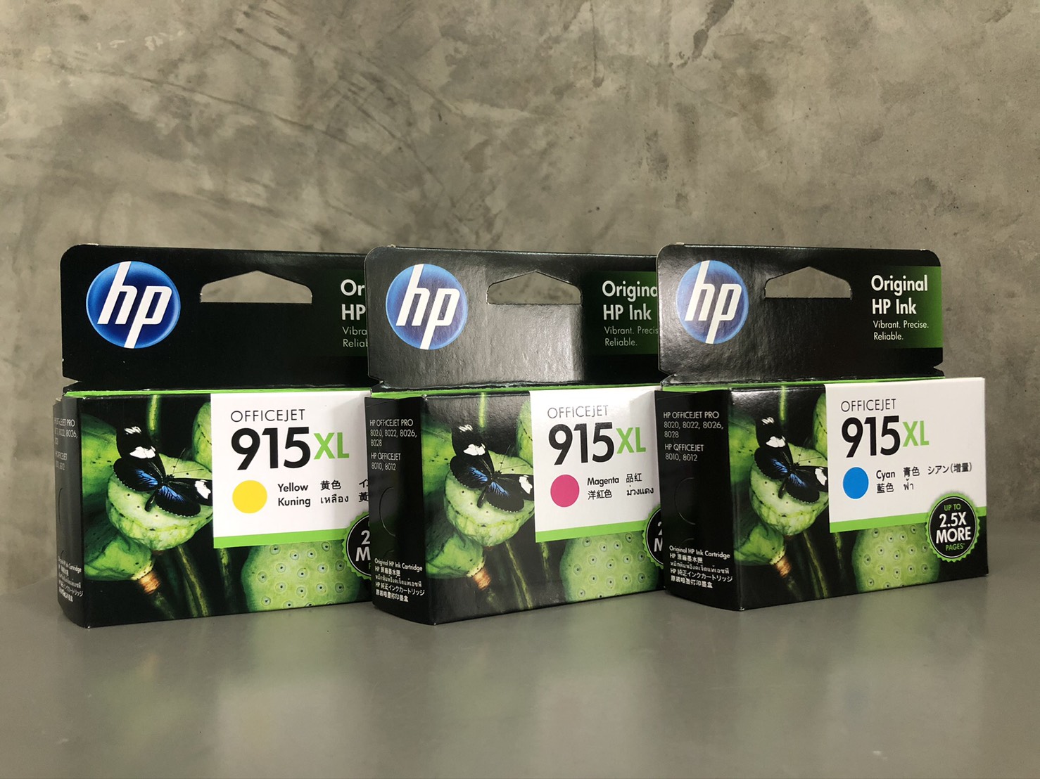 ตลับหมึกอิงค์เจ็ท 3YM19A ฟ้า HP 915XL Original หมึกแท้จากศูนย์