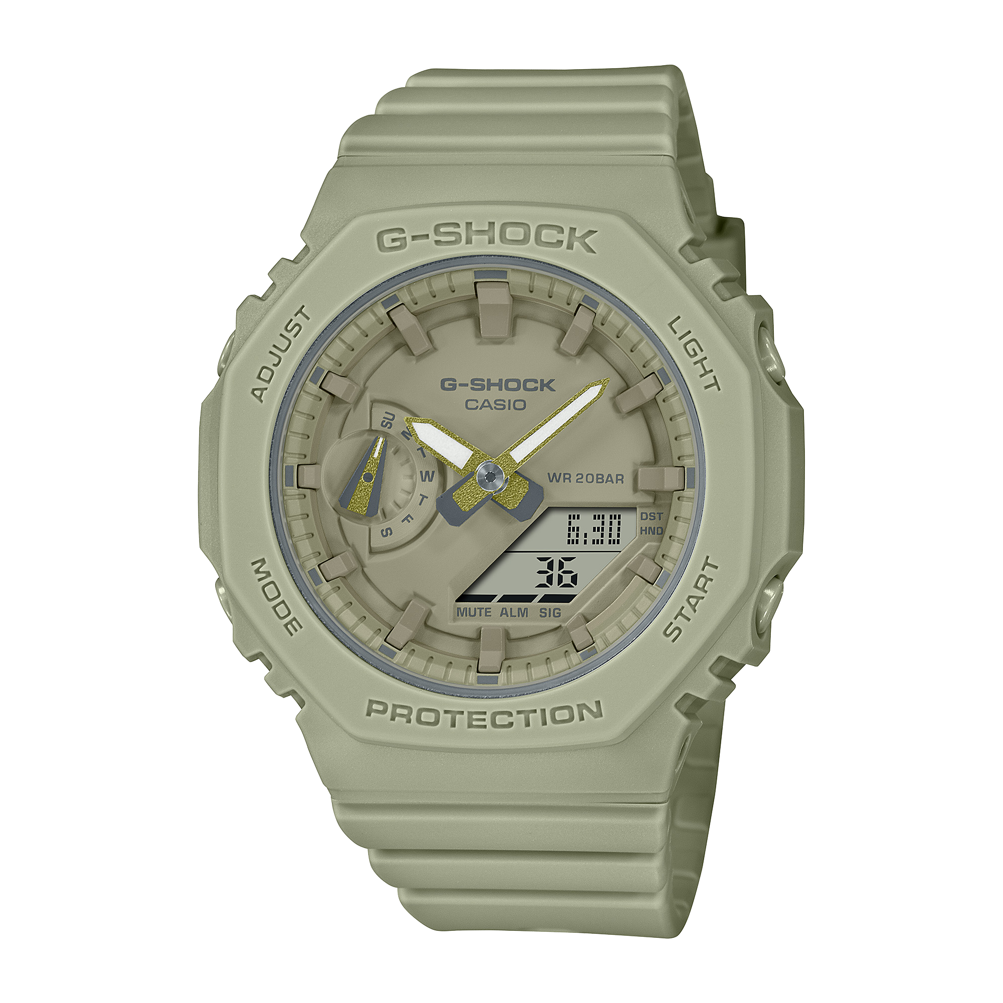 CASIO G-SHOCK Mini รุ่น GMA-S2100BA-3ADR สีเขียว สินค้าของเเท้ รับประกันศูนย์ CMG