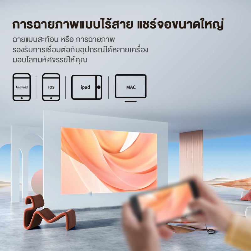 Wanbo T4 Projector WNB-6970885350221 สินค้ารับประกัน 1 ปี