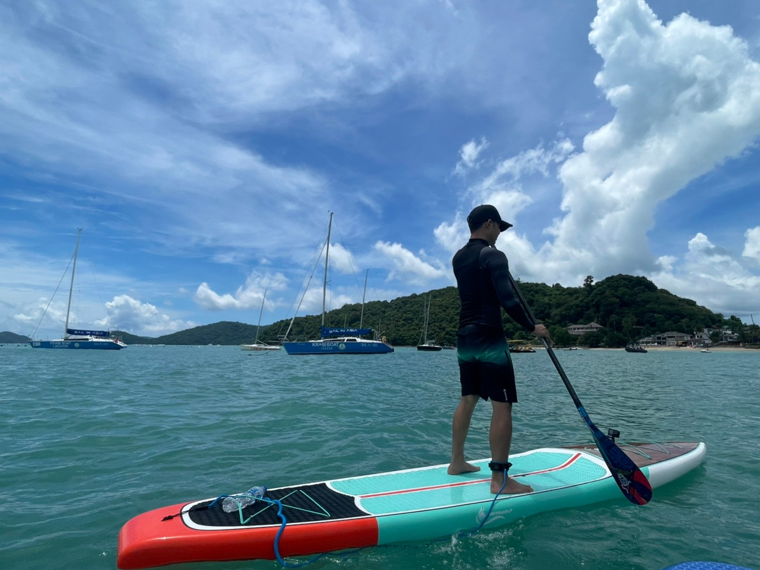 SUP แบบแข็งไฟเบอร์กล๊าส Touring 14" X 28"